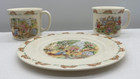 Royal Doulton Bunnykins Nursery Set 2 Mugs Plate Australiana Musical Motifs 70's