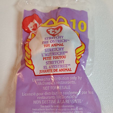 McDonald's Happy Meal Toy ty Teenie Beanie  10 Stretchy The Ostrich NIP 1999