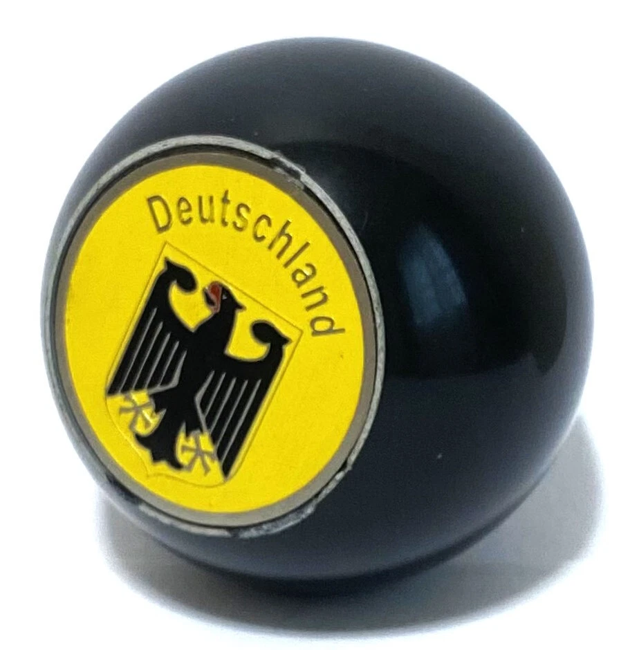 BLACK GEAR Shift Knob 12 mm ALEMANIA AMARILLO VW BUG BEETLE BUS T1 T2 m12 Stick Foto 3 de 4