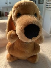 Vintage 1979 Dakin Cocker Spaniel Plush W/Collar  Tag Crocker Bank Advertising