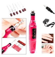 ELECTRIC NAIL ART DRILL FILE ACRYLIC MANICURE PEDICURE PORTABL MACHINE KIT✅ND003