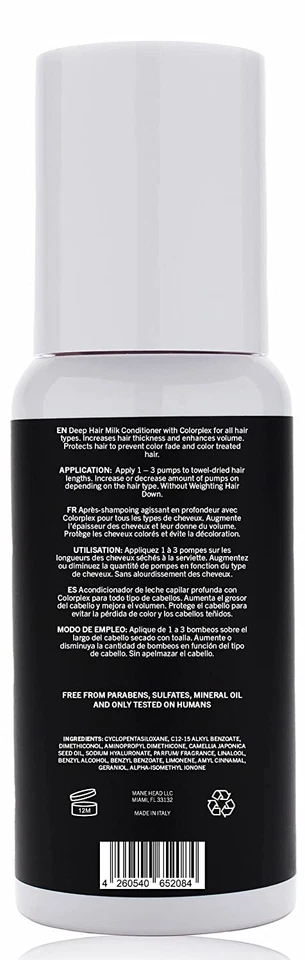 MANE HEAD LEAVE-IN CONDITIONER MILK TREATMENT, DETANGLES & ADDS SHINE - Image 2 of 4