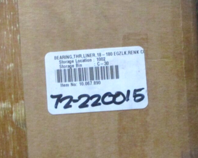 Renk Werk-Hannover 71338 Bearing THR Liner 18-180 EGZLK A8912HI | eBay