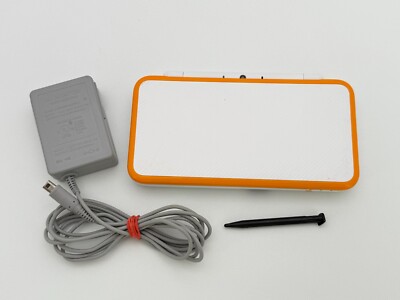Nintendo New 2DS XL Orange/White Handheld System Bundle w