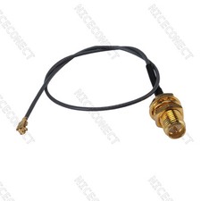 50x of IPX U.FL to RP-SMA Jack Male Bulkhead Mini-PCI Pigtail 1.13mm Cable 10cm