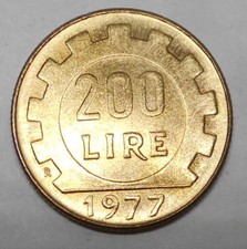 REPUBBLICA ITALIANA 200 Lire dal  1977 al 2001 FDC (UNC) / PROOF