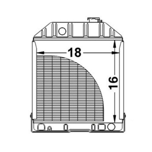 Fit For Ford Tractor 2000 2600 3000 3600 4000 C7NN8005H Spl Copper Radiator - Picture 4 of 8