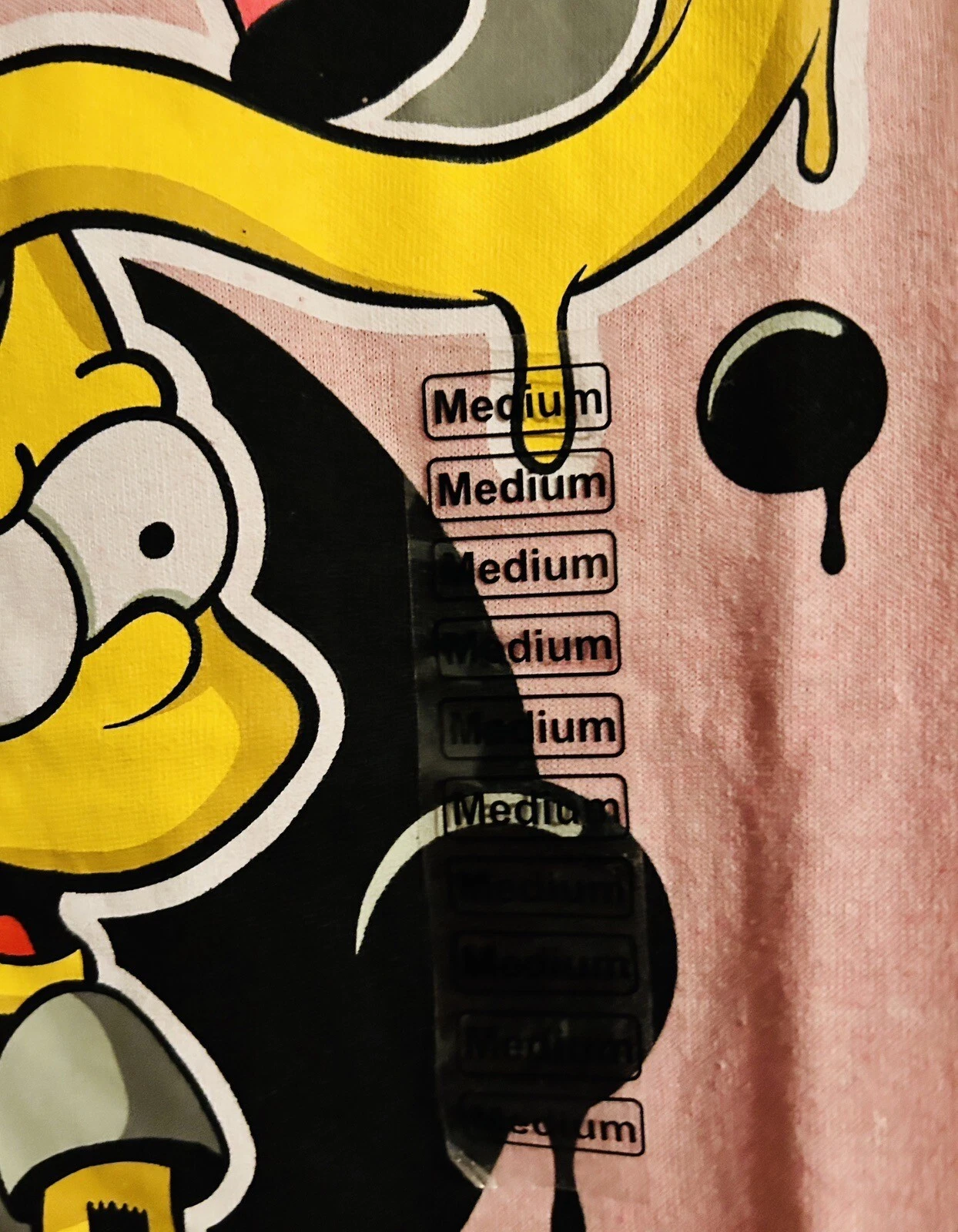 The Simpsons Bart Simpsons Pink T-Shirt