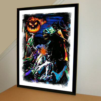 Headless Horseman Legend of Sleepy Hollow Halloween Print Poster Wall Art 18x24