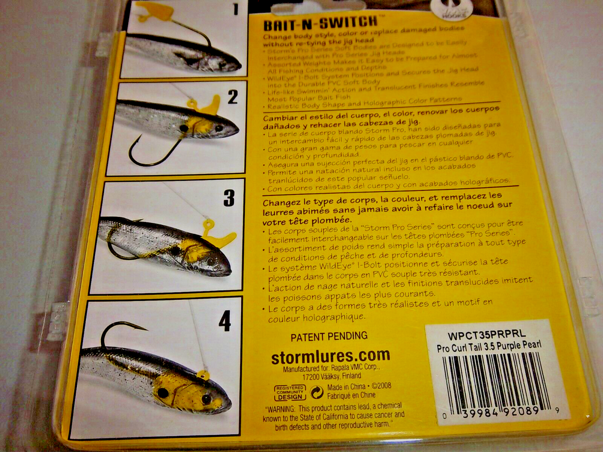 2-Storm Wildeye Pro Curl Tail 3 1/2