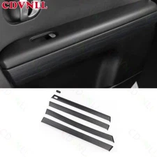 For Hyundai IONIQ 5 2022-2024 Black Wood Grain Inner Door Panel Strip Cover Trim