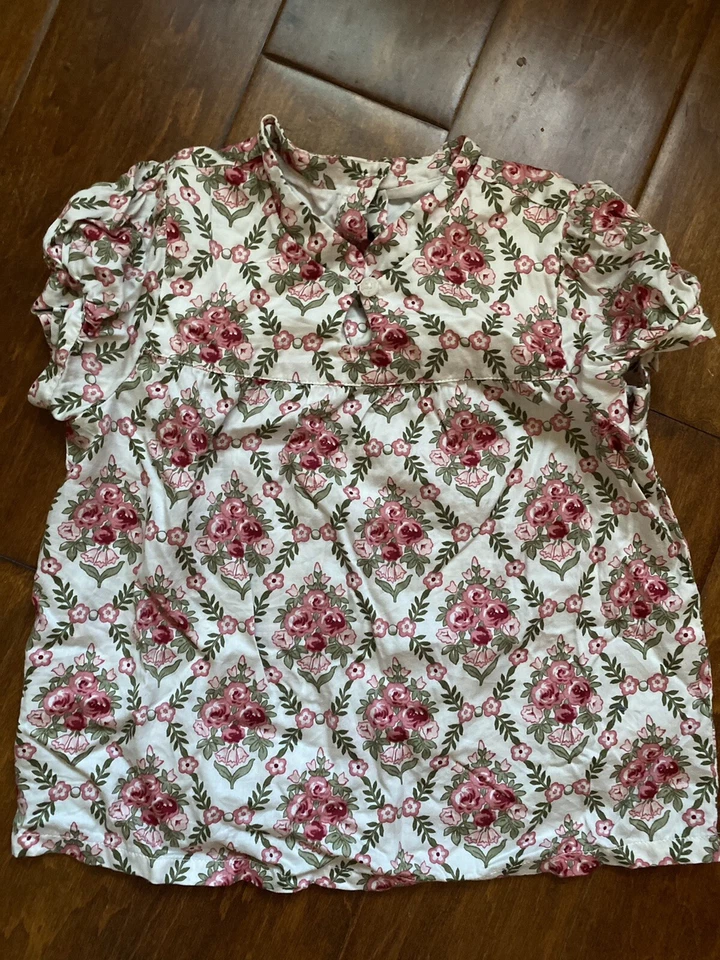 LN JANIE and JACK Niñas Fiesta de Vacaciones 2 piezas Rosa Top Camisa Melocotón Tul Falda 5 6 7 Foto 2 de 4