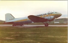 Air Anglia Cargo Airlines United Kingdom Vintage DC-3 Aircraft 58/500 Postcard 