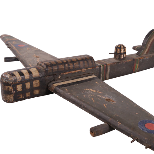 Lincoln Bomber Scratch Built Plane Avro 694 B2 Air Force w96cm c1940s - Foto 5 di 21