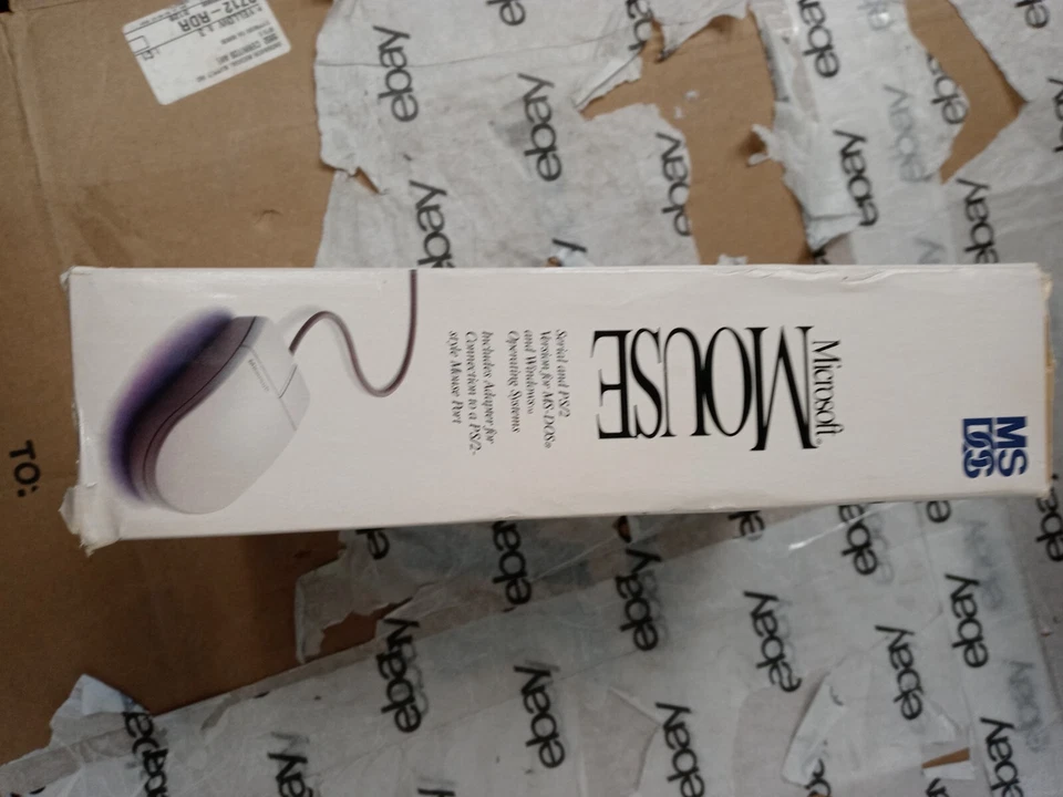 Vintage 1992 Microsoft Mouse w/ Product ID Certificate | UNUSED - OPEN BOX - Image 4 of 4