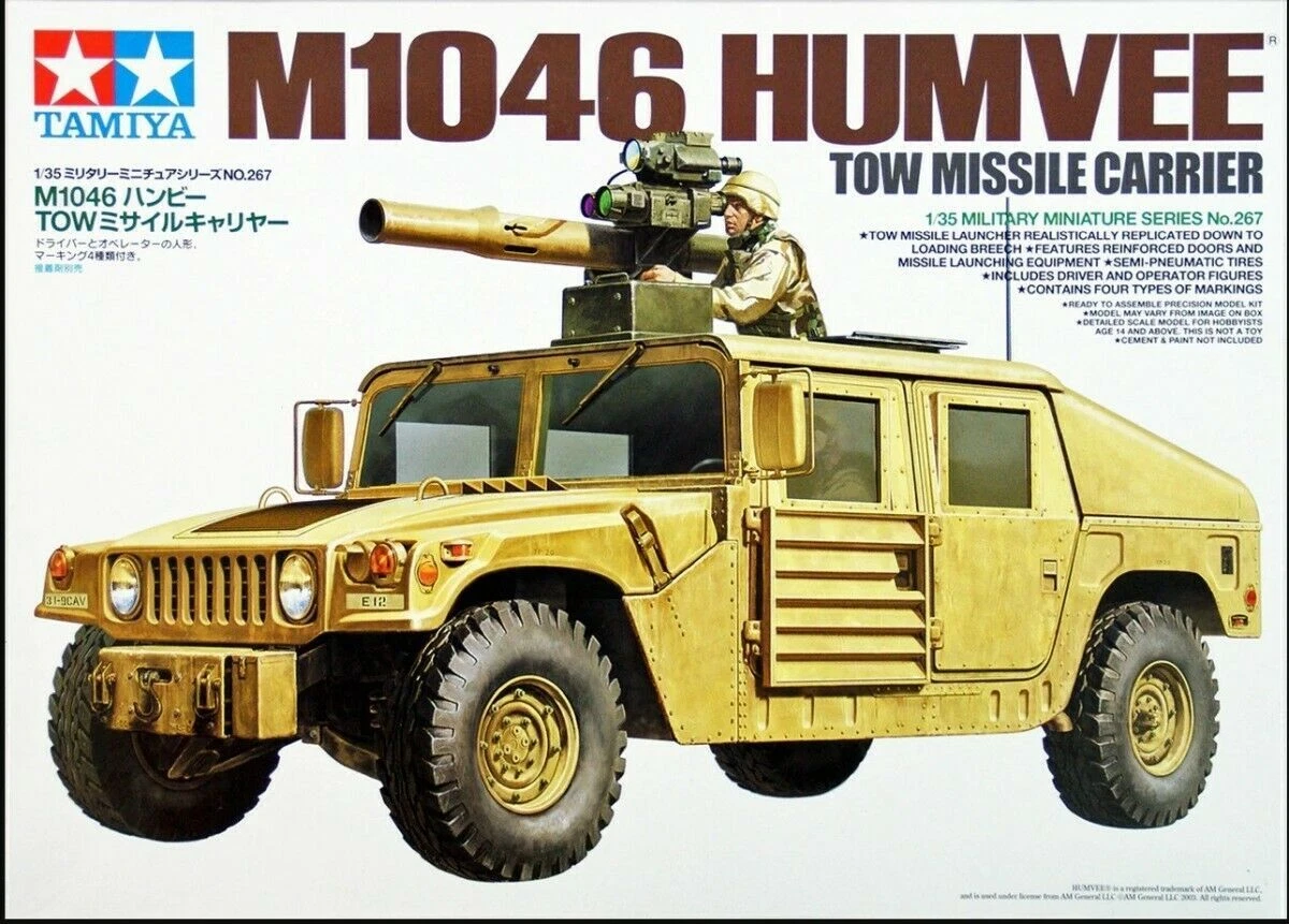 Tamiya 35267 1/35 Scale M1046 Humvee Tow Missile Carrier Plastic 