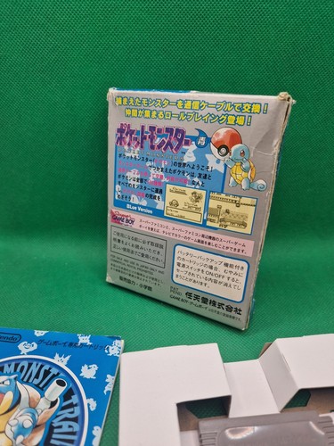 Nintendo Pocket Monster Pokemon Azul Versión Japonesa Gameboy Raro + Protector - Imagen 12 de 13