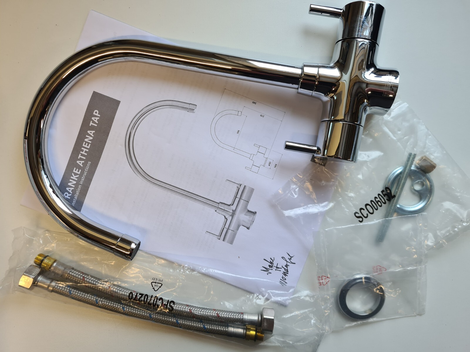 FRANKE Athena Dual Lever Mono Kitchen Mixer Tap Chrome *BRAND NEW* eBay