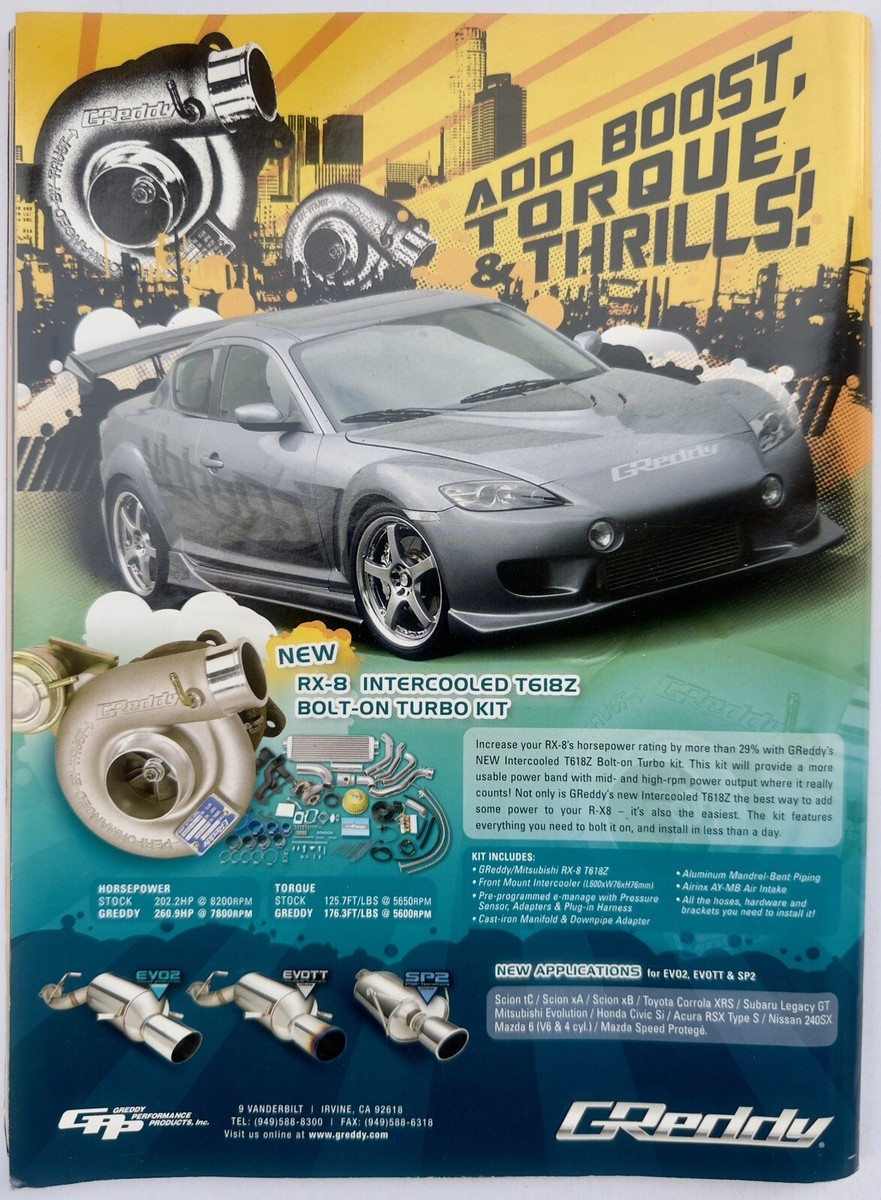 Turbo Magazine RARE August 2005 8/2005 NSX Supra Custom Civic Si