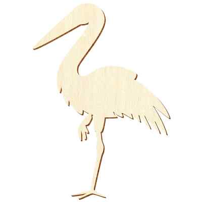 Holz Flamingo - Deko Basteln 5-50 cm