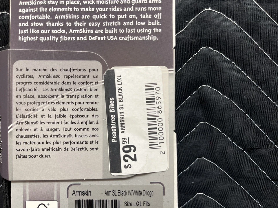 DeFeet Armskins SL - Negro - Grande / X-Grande Foto 3 de 3