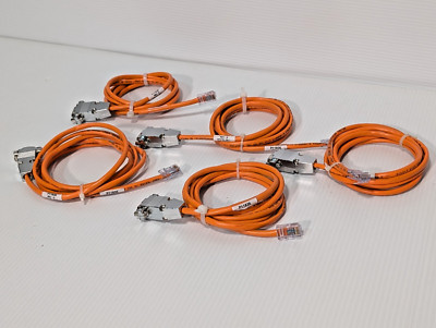 Lot of 5: Belden Datatwist Cat-5e Orange Patch Connector Cables P11836, 37553B-2
