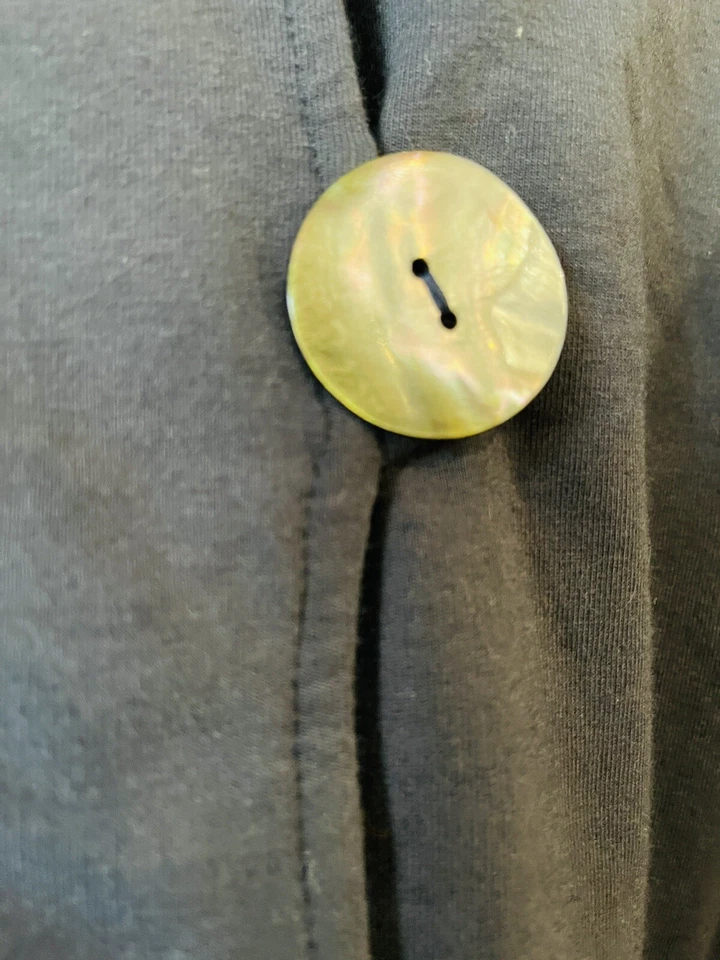 Jaqueta terry neon Buda-azul marinho-algodão. Tamanho M - Imagem 4 de 4