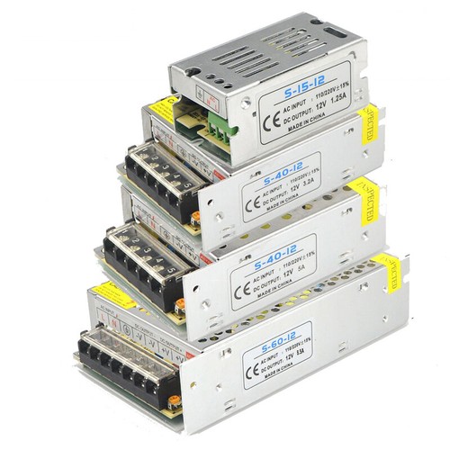 AC 110V-220V DC 12V LED Power Supply Switch Driver Strip Bulb Light Transformer - Picture 2 of 5