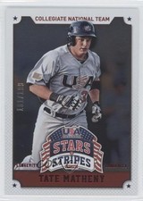 2015 Panini Stars and Stripes Longevity Parallel Ruby /199 Tate Matheny #89 0l2