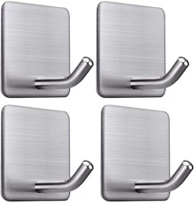 Heavy Duty Adhesive Towel Hooks Stick on Towel Hanger Wall Holder Waterproof Sta