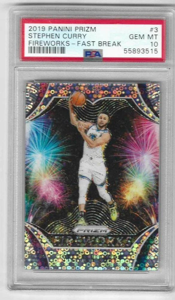 25+ Panini Stephen Curry 10 Graded Basketball Sports Trading Cards