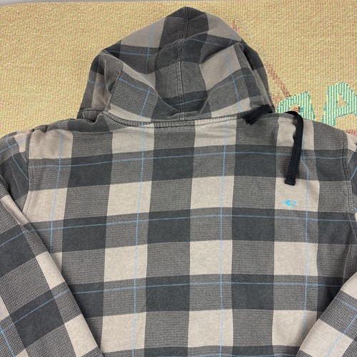 Vintage Y2K O’Neill Checkered Zip-Up Hoodie XL Hip Hop Skater Grunge - Picture 7 of 19
