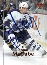 2007-08 Autographed Upper Deck Series I Bryan McCabe Toronto Maple Leafs #153