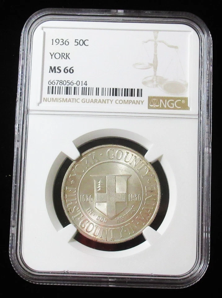 1936 50C York Commemorative MS66 NGC - Image 3 of 4