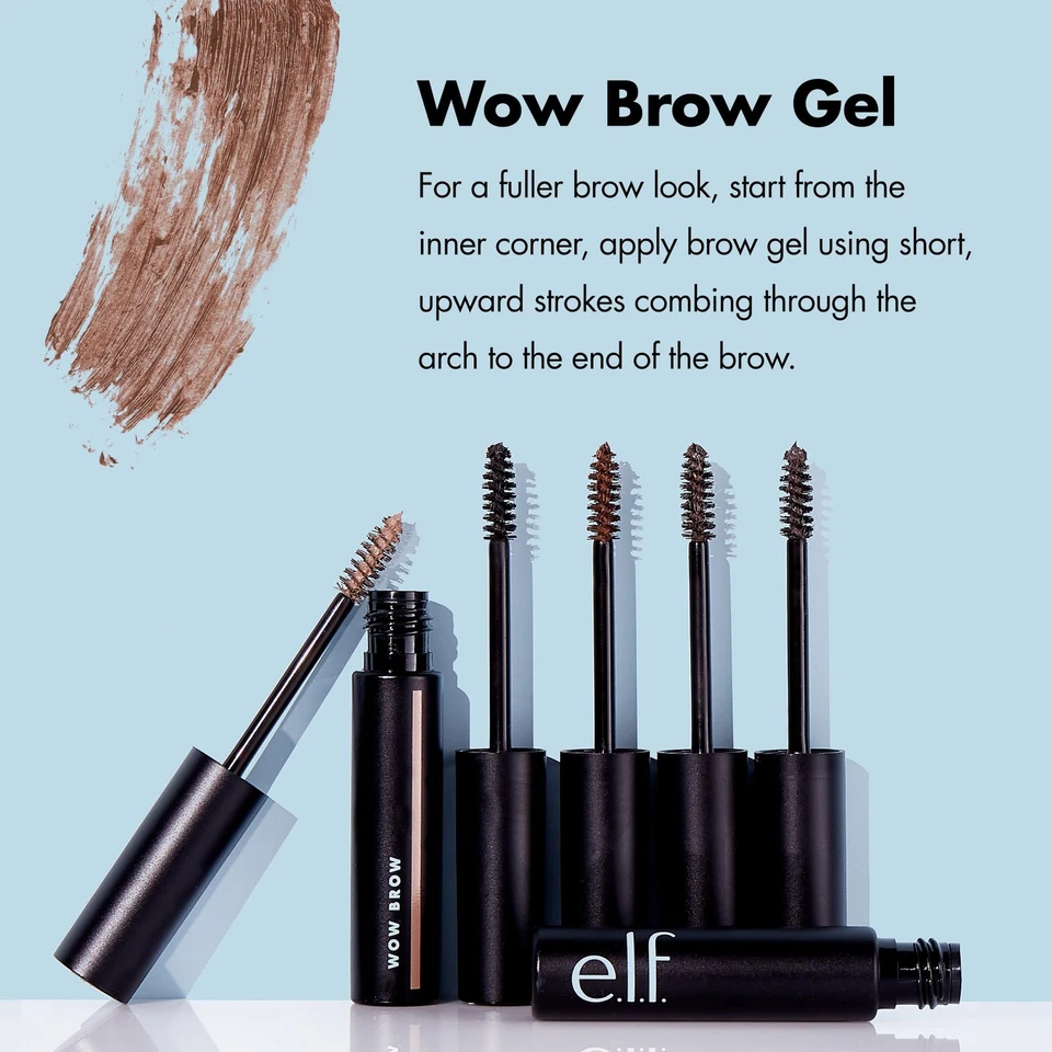 e.l.f. Wow Brow Gel - Volumizing Wax-Gel Hybrid, Taupe, 0.12 oz - Image 2 of 4
