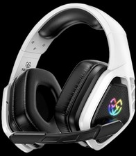 Wireless Gaming Headset for PC Ps5 Ps4, 2.4GHz USB & Type-C & Bluetooth Gaming H