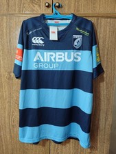 Cardiff Blues Canterbury Rugby Shirt Pro Home 2013/2014 Jersey Men Size 2XL