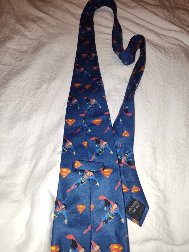 Corbata azul Superman & Shield Foto 4 de 4