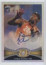 2012 Topps Chrome Refractor Rookie Auto 150/178 Chris Rainey #53 Auto 9oi