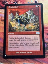 MTG Acidic Soil The List - Urza's Saga NM MTG