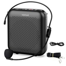 Norwii Voice Amplifiers for Teacher with Headset 4000mAh, Black-2000mAh