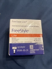 Freestyle Lite Blood Glucose Test Strips - 50 Count-Exp 10/31/2026