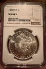 1880-S Morgan Silver Dollar NGC MS 67+ | Superb Gem | Low Population Pop