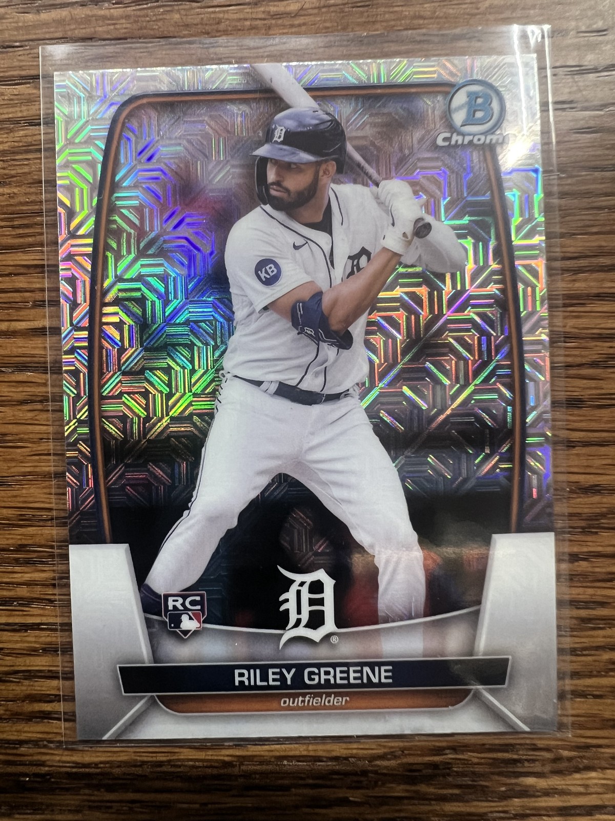 2023 Bowman #90 Riley Greene Mojo Refractors