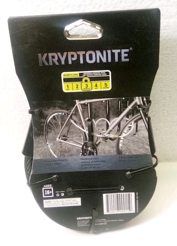 Kryptonite Level 3 6' x 12mm LED Lighted Security Key, Cable And Lock - Picture 2 of 2