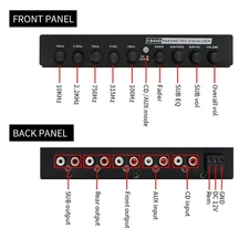 Professional 5 Band Car Equalizer Multifunctional Car Audio EQ Tuning KXQL