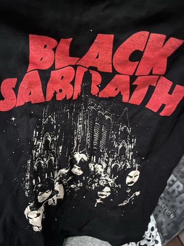 BLACK SABBATH OFFICIAL LICENSE T-SHIRT doppelseitig schwarz Small neu Ozzy