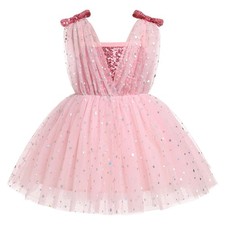 Sparkle Sequins Tutu Dress for Girls Birthday Glitters Tulle Formal Prom Part...