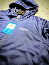 Columbia kids Reversible Navy Blue Full Zip Hooded Jacket