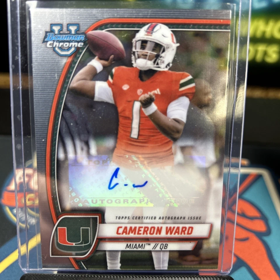 2024 Bowman University Chrome Cameron Ward Prospect Auto Autograph #PA-CWA - Image 3 of 4